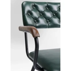KARE Design Chaise A. Acc. Salsa.Cuir Vert Fonce