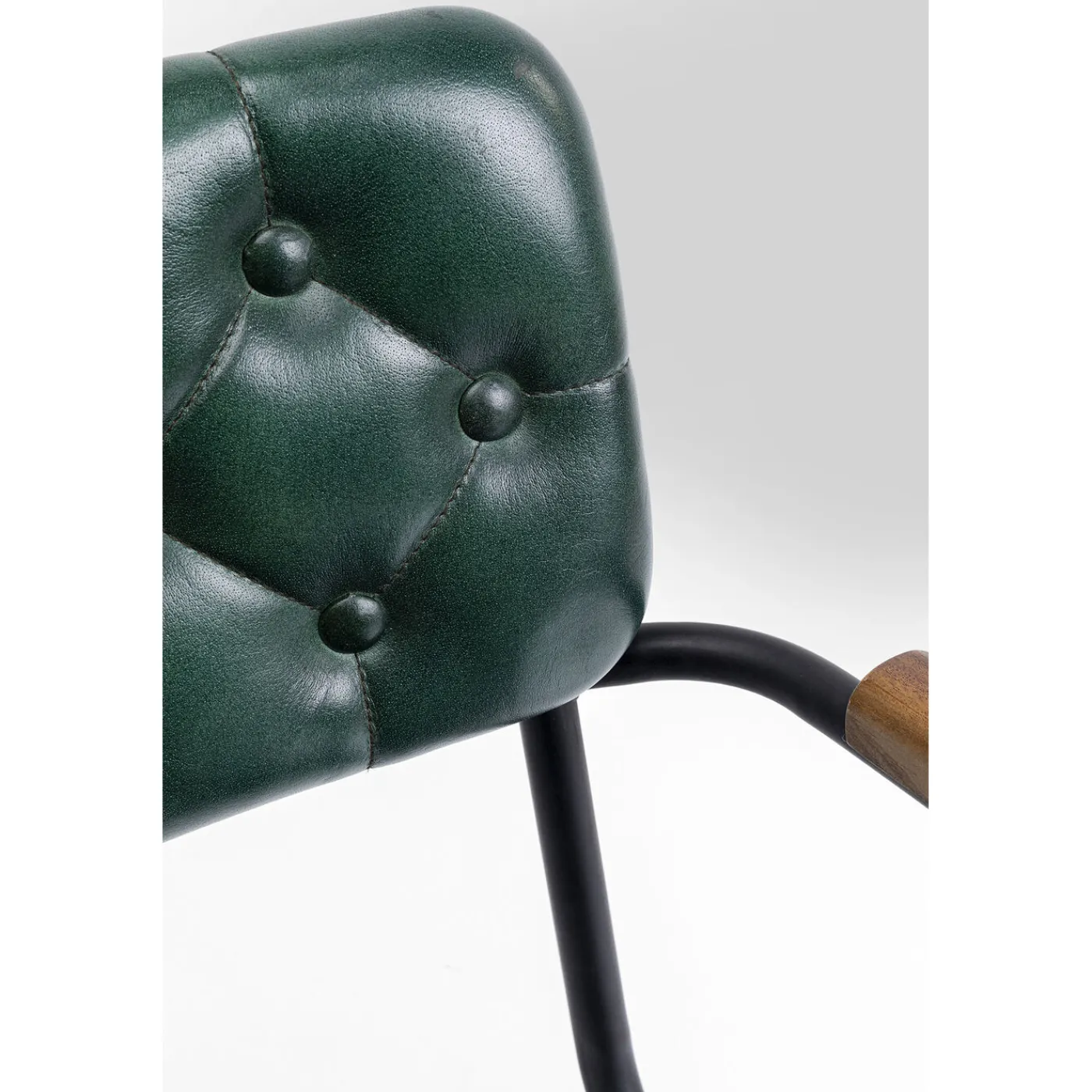 KARE Design Chaise A. Acc. Salsa.Cuir Vert Fonce