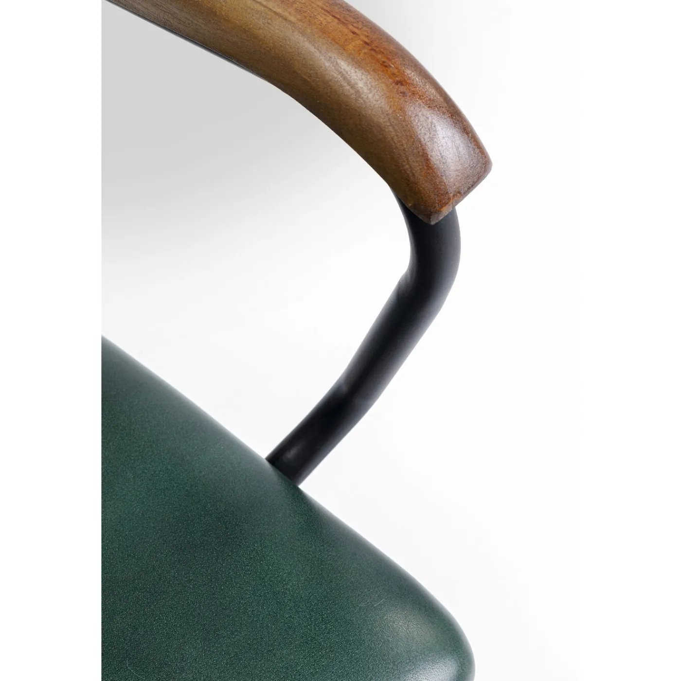 KARE Design Chaise A. Acc. Salsa.Cuir Vert Fonce