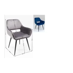 KARE Design Chaise A. Acc. San Francisco Bleu