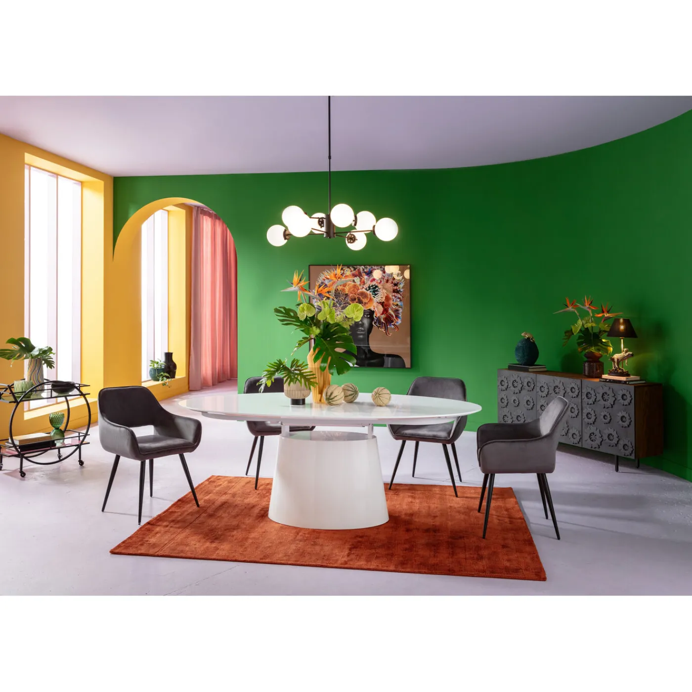 KARE Design Chaise A. Acc. San Francisco Gris