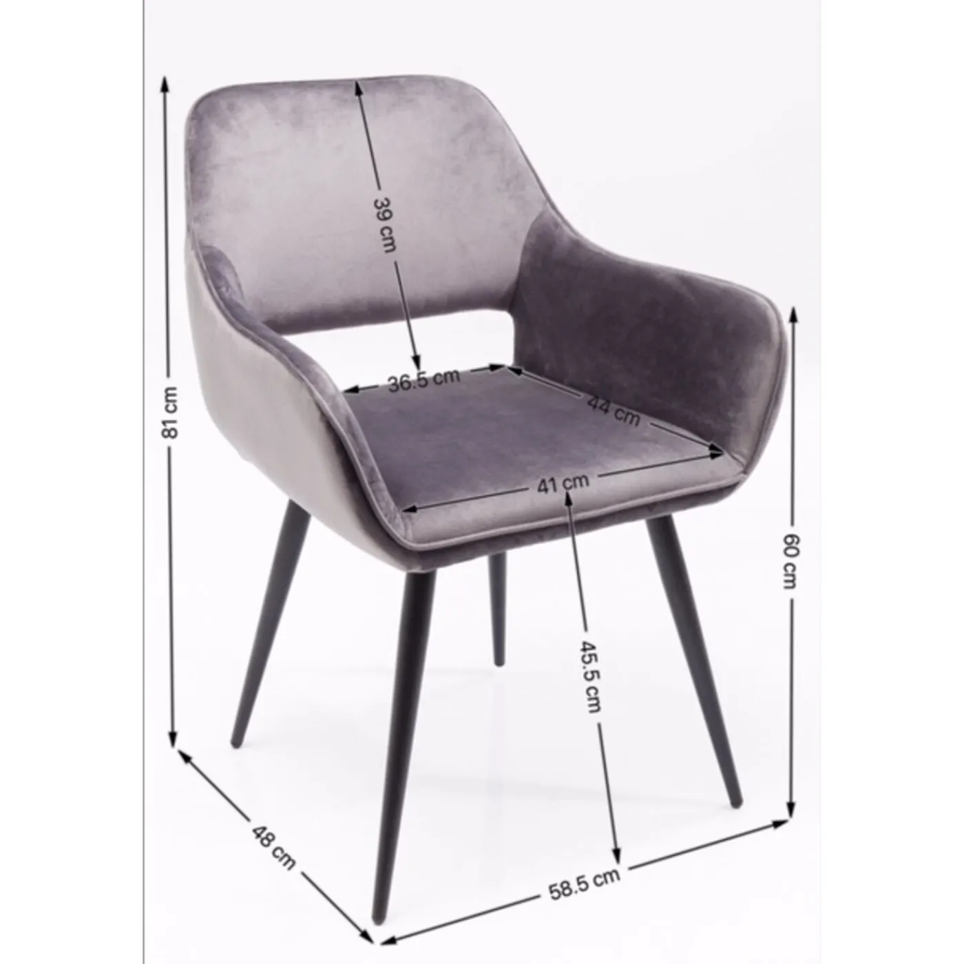 KARE Design Chaise A. Acc. San Francisco Gris