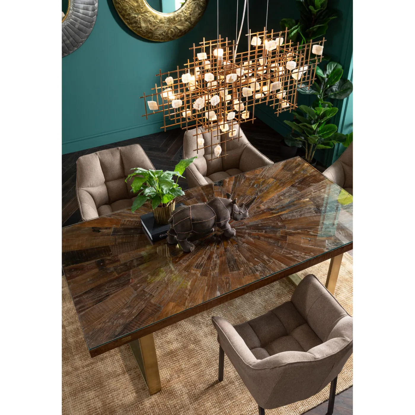 KARE Design Chaise A. Acc. Thinktank Marron Clair