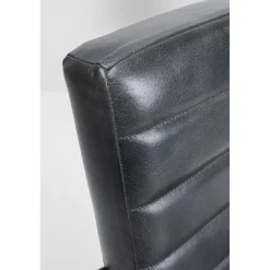 KARE Design Chaise Cantilever Lola Cuir Gris