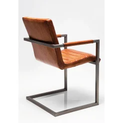 KARE Design Chaise Cantilever Riffle Buffalo Marron