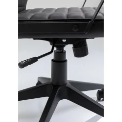 KARE Design Chaise De Bureau Labora Dossier Bas Noir