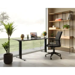 KARE Design Chaise De Bureau Labora Dossier Bas Noir