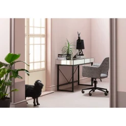KARE Design Chaise De Bureau Marianne Gris