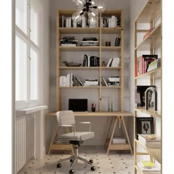 KARE Design Chaise De Bureau Pivotante Dottore Gris