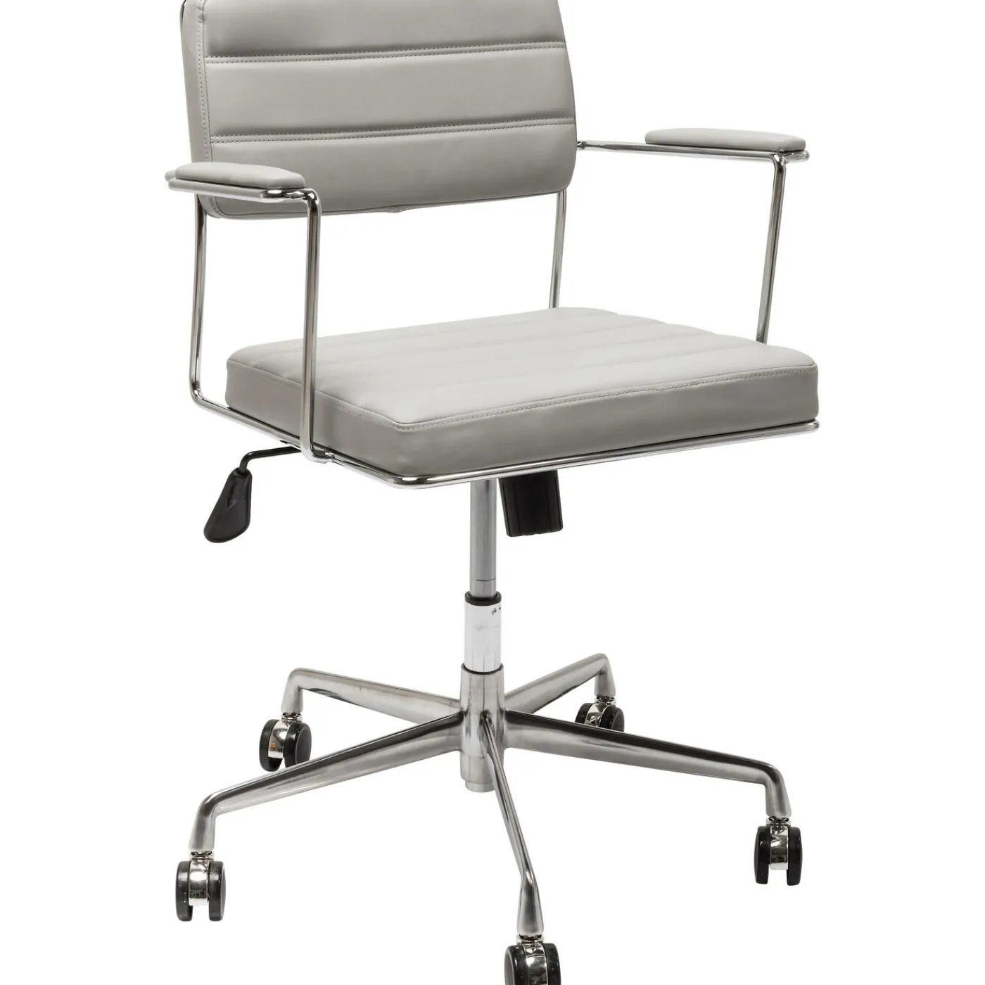 KARE Design Chaise De Bureau Pivotante Dottore Gris