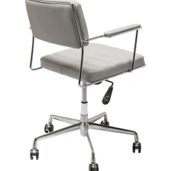 KARE Design Chaise De Bureau Pivotante Dottore Gris