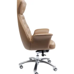 KARE Design Chaise De Bureau Pivotante Brady Argente