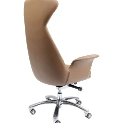 KARE Design Chaise De Bureau Pivotante Brady Argente