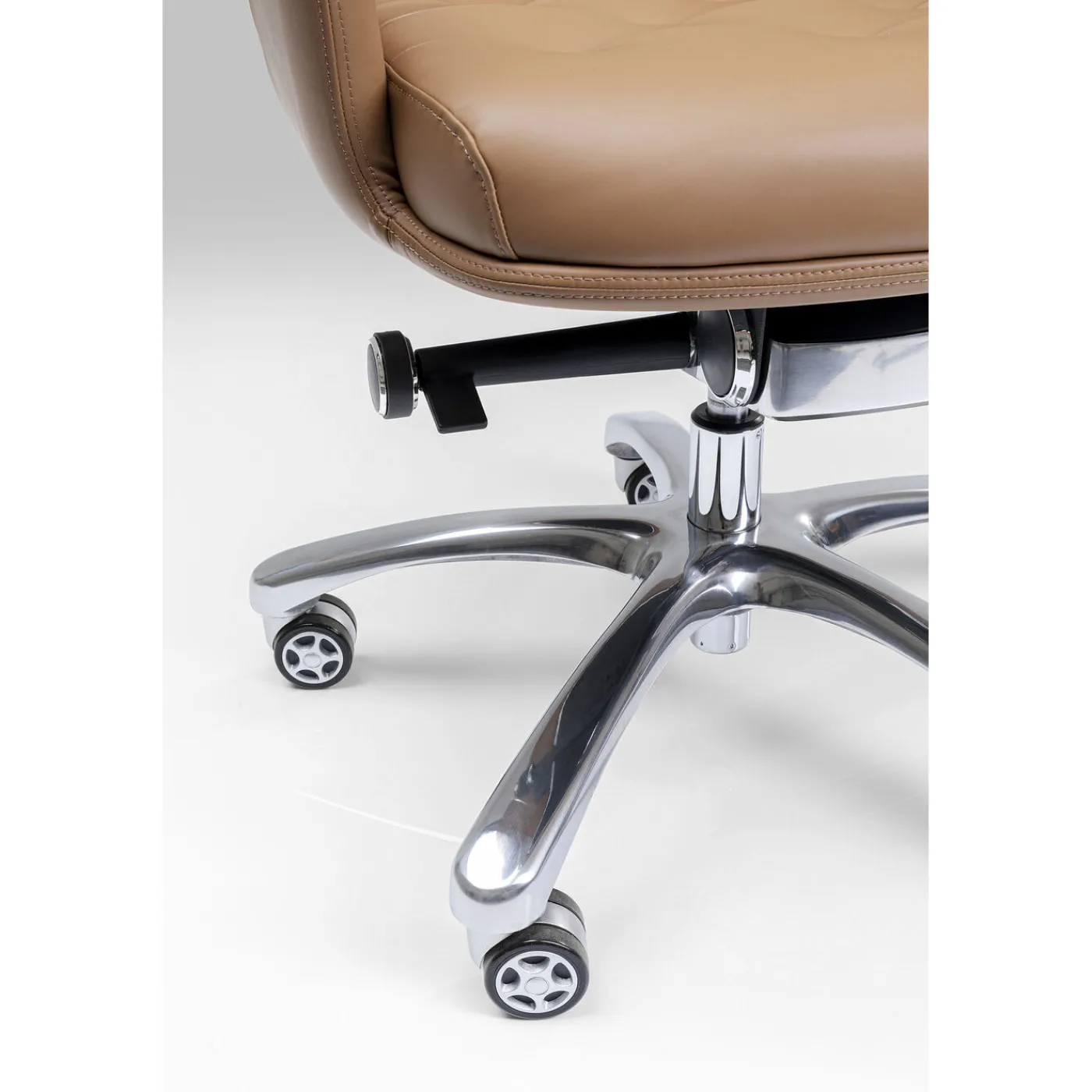 KARE Design Chaise De Bureau Pivotante Brady Argente