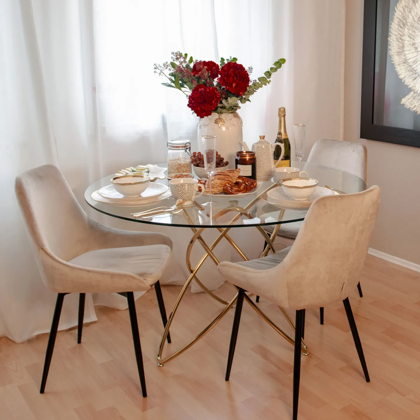 KARE Design Chaise East Side Champagne Xl