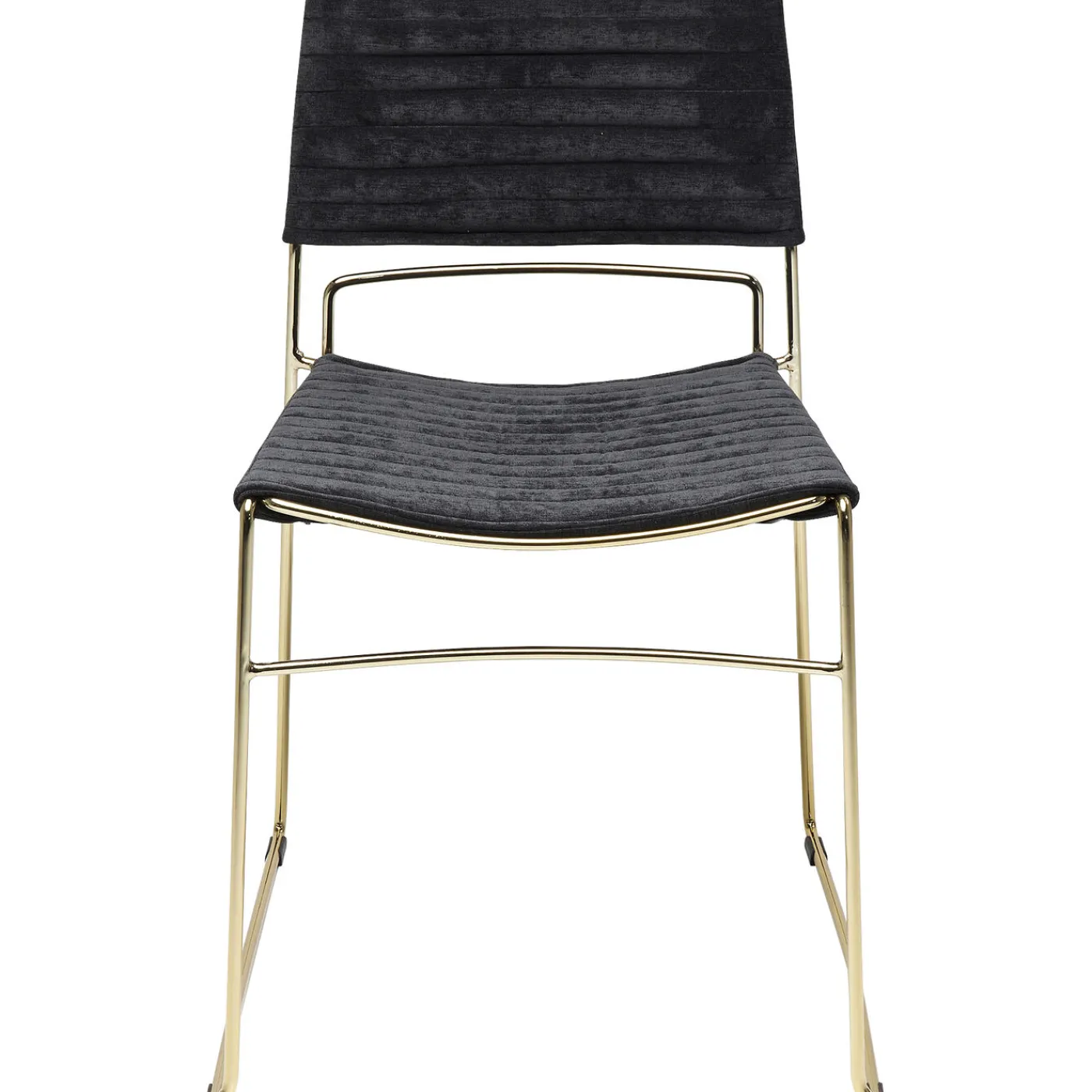 KARE Design Chaise Hugo Noir/Dore