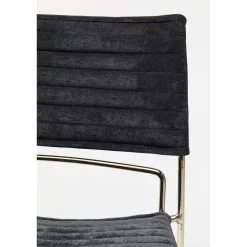 KARE Design Chaise Hugo Noir/Dore