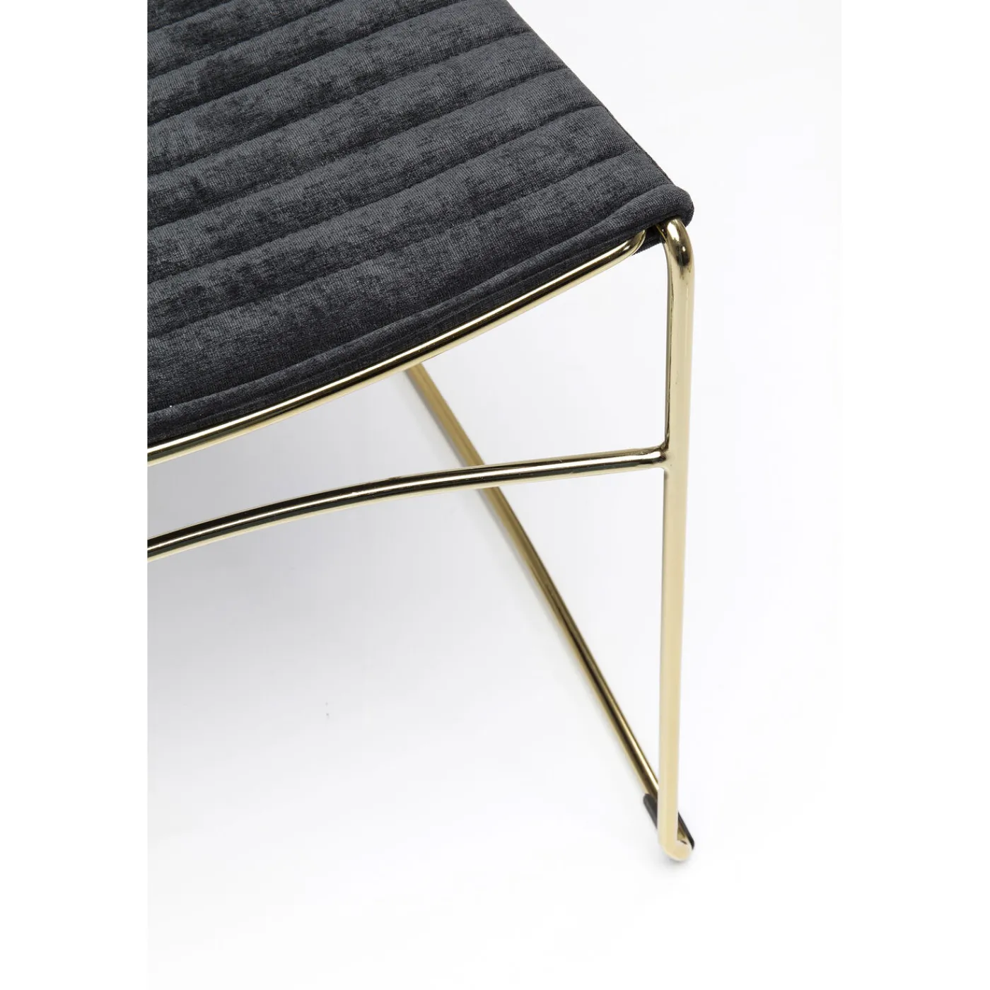 KARE Design Chaise Hugo Noir/Dore