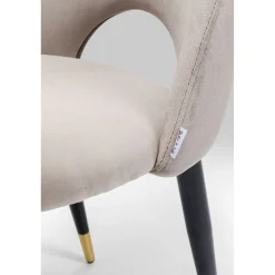 KARE Design Chaise Iris Velours Beige