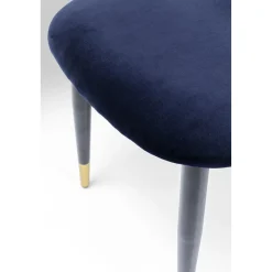 KARE Design Chaise Iris Velours Bleu (2/Set)