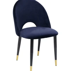 KARE Design Chaise Iris Velours Bleu (2/Set)