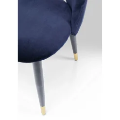 KARE Design Chaise Iris Velours Bleu (2/Set)