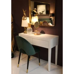 KARE Design Chaise Iris Velours Vert