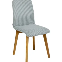 KARE Design Chaise Lara Velours Cotele Bleu