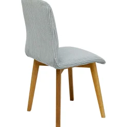 KARE Design Chaise Lara Velours Cotele Bleu