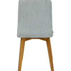 KARE Design Chaise Lara Velours Cotele Bleu