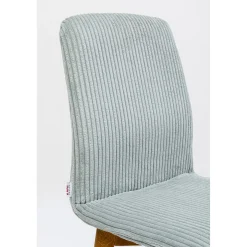 KARE Design Chaise Lara Velours Cotele Bleu