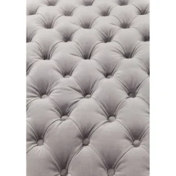 KARE Design Chaise Longue Desire Velours Argente