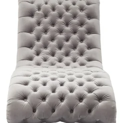 KARE Design Chaise Longue Desire Velours Argente