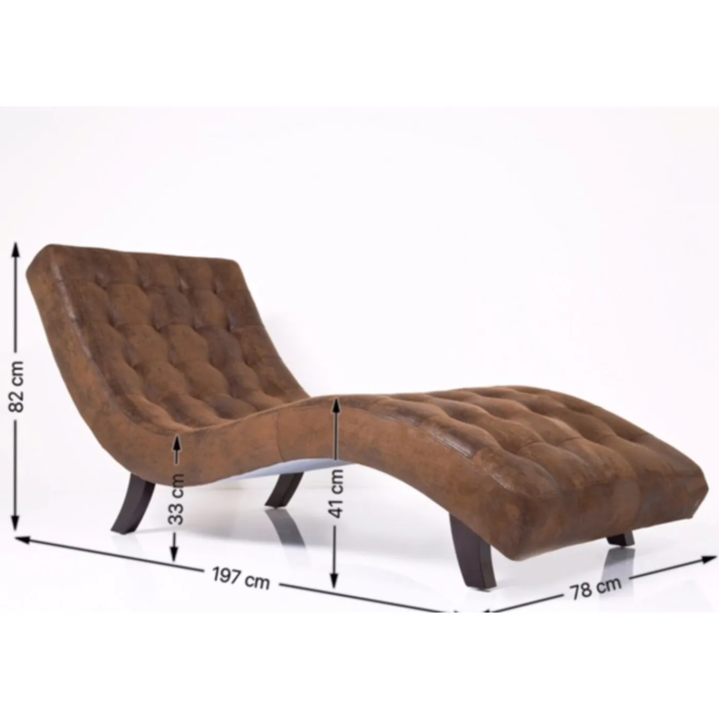 KARE Design Chaise Longue Snake Vintage Smart