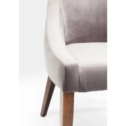 KARE Design Chaise Mode Velvet Gris