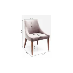 KARE Design Chaise Mode Velvet Gris