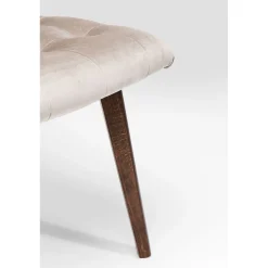 KARE Design Chaise Moritz Velours Gris