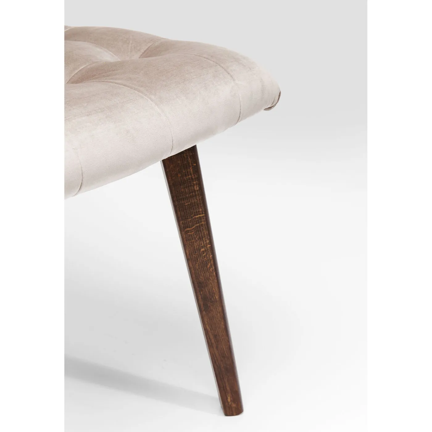 KARE Design Chaise Moritz Velours Gris