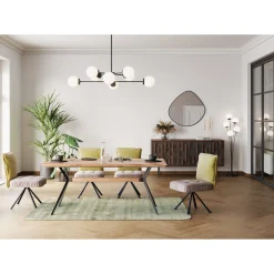 KARE Design Chaise Pivotante Chelsea Vert