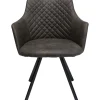 KARE Design Chaise Pivotante Coco Anthracite
