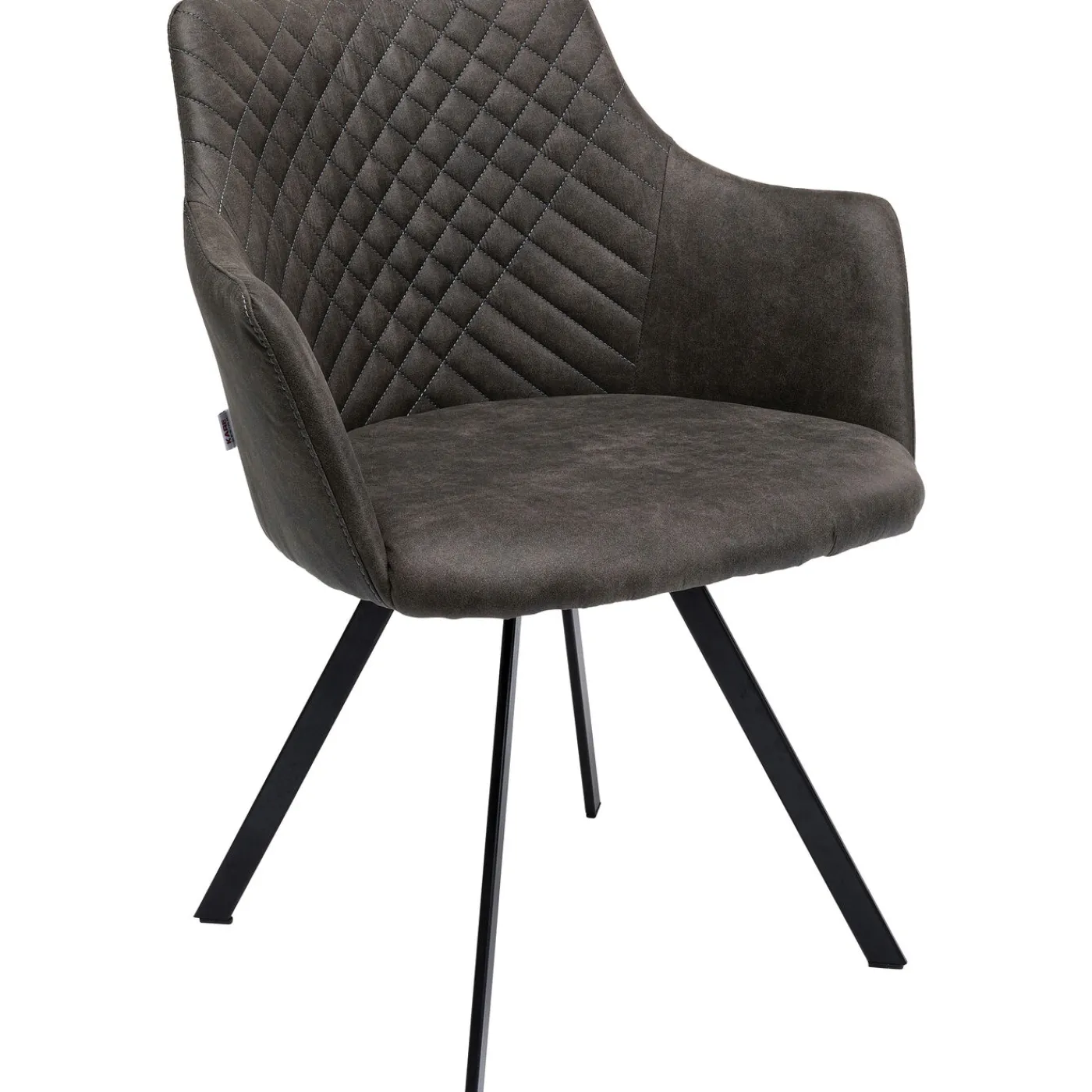 KARE Design Chaise Pivotante Coco Anthracite