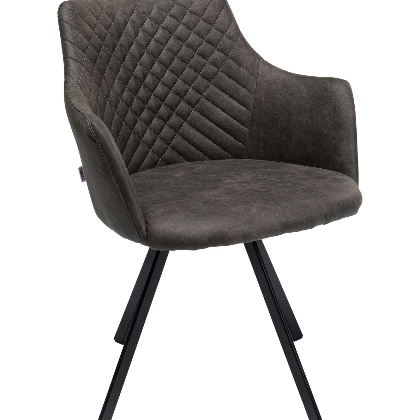 KARE Design Chaise Pivotante Coco Anthracite