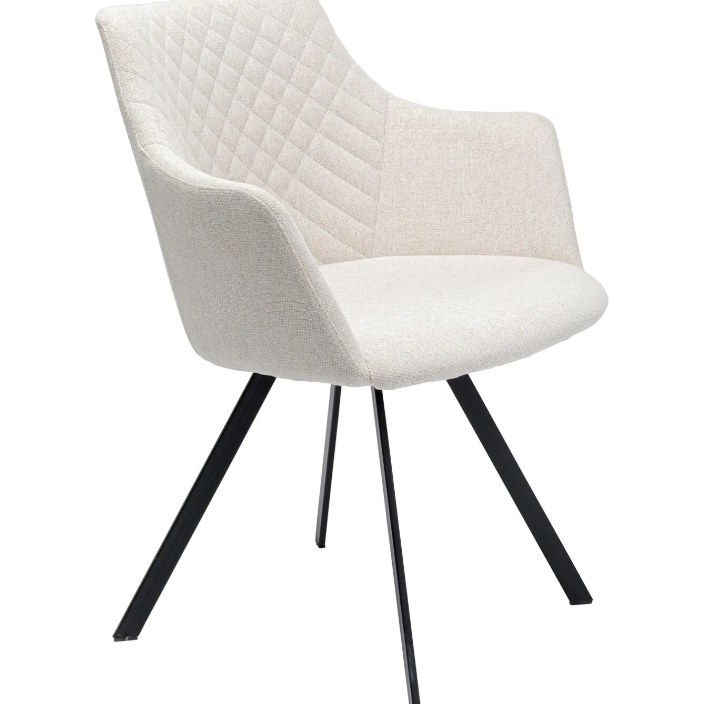 KARE Design Chaise Pivotante Coco Creme