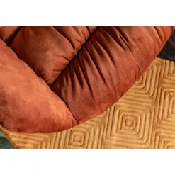 KARE Design Chaise Pivotante Colmar Rouge