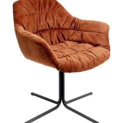 KARE Design Chaise Pivotante Colmar Rouge