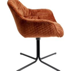 KARE Design Chaise Pivotante Colmar Rouge