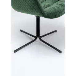 KARE Design Chaise Pivotante Colmar Vert