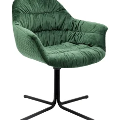 KARE Design Chaise Pivotante Colmar Vert