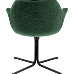 KARE Design Chaise Pivotante Colmar Vert