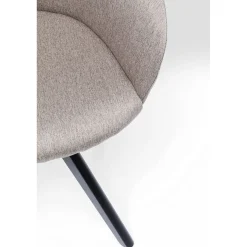 KARE Design Chaise Pivotante Lady Loco Taupe